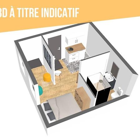 Grand Studio Avec Espace De Travail Toulouse Luaran gambar