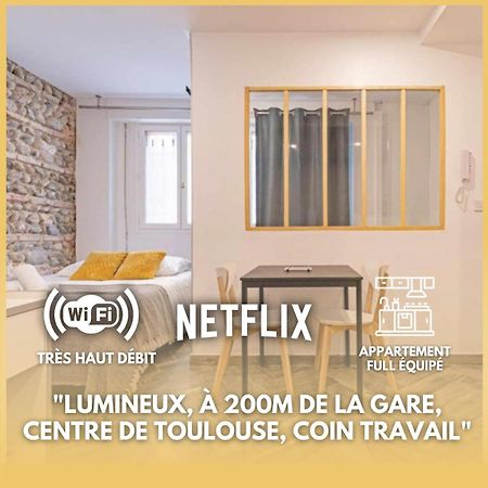 Grand Studio Avec Espace De Travail Toulouse Luaran gambar
