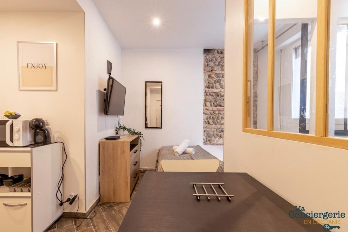 Grand Studio Avec Espace De Travail Toulouse Luaran gambar